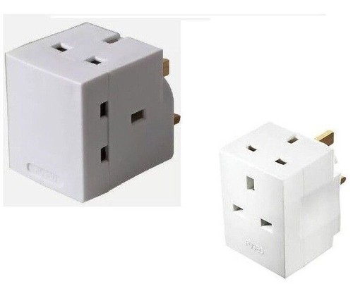 Way adaptor pin mains - 3,