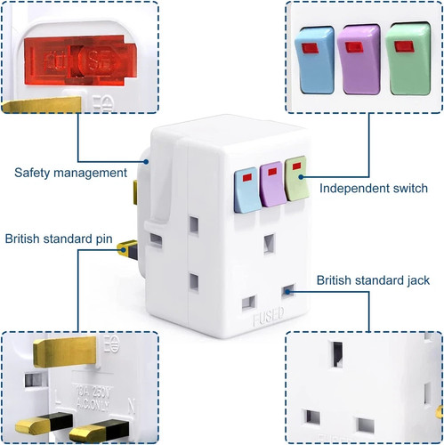 Way plug adapter - plug, uk