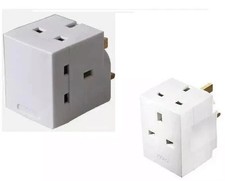 3 WAY ADAPTOR 3 PIN MAINS
