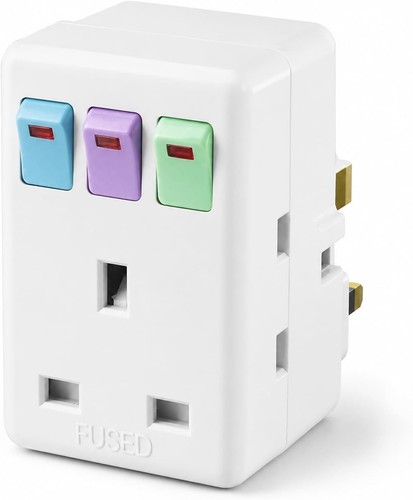 Way plug adapter - uk,, multi