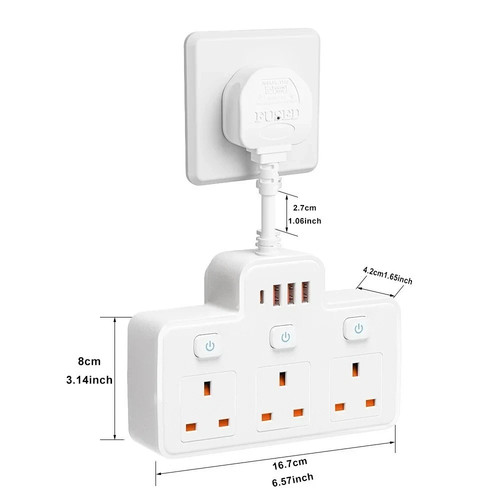 Multi plug adaptor in 1 - 6,