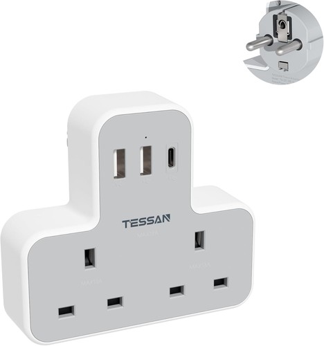 Travel plug adapter - uk, eu