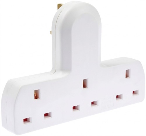 Multi plug adapter way uk - plug, 3
