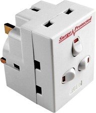 3 Way Triple Mains Switched