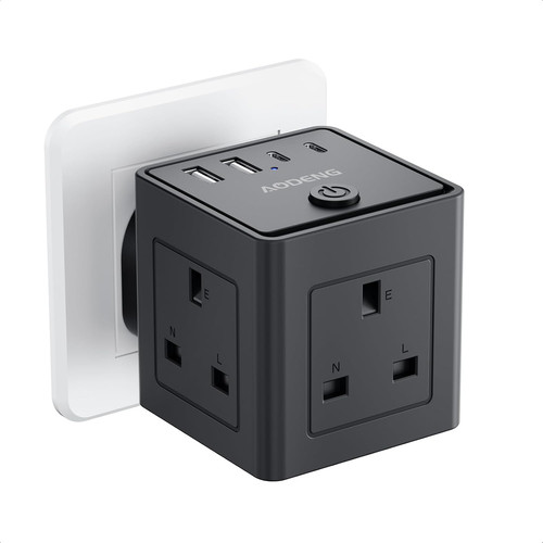 Plug extension socket with - plug,