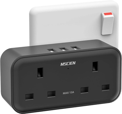 Mscien double plug adapter - double,
