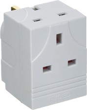3 WAY MAINS SOCKET ADAPTOR