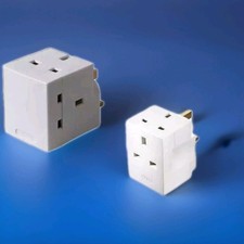 3 WAY ADAPTOR 3 PIN MAINS