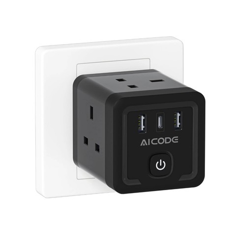 Multi plug adapter with usb - adapter,