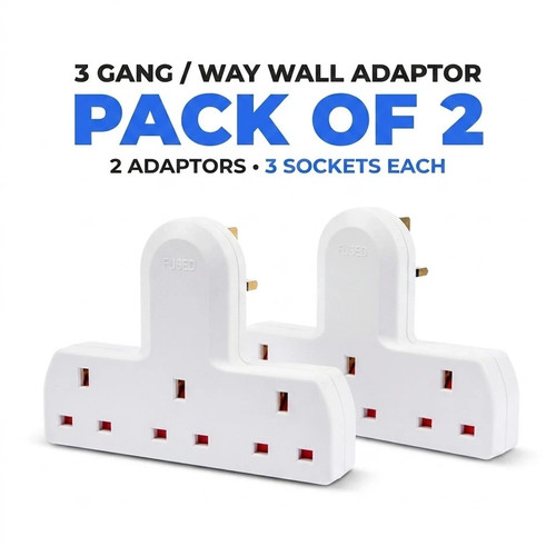 2pc way mains plug - uk,